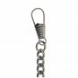 Albert Chain Silver Pocket Watch Curb Link Chain + Star Medal Fob T Bar AC74