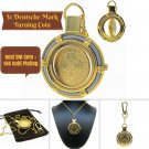 German Deutsche Mark Coin Pendant Eagle Vintage 2 Way 28" Necklace + Swivel Clip German Deutsche Mark Coin Pendant Eagle Vintage 2 Way 28" Necklace + Swivel Clip