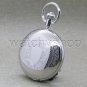 Real Steel Pocket Watch Stainless Steel Case 47 MM Men Gift - Chain + Box P378