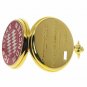 FC BAYERN MUNICH Pocket Watch Set Soccer Men Gift Leather Pouch Wood Box C85