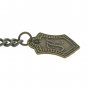Albert Chain Pocket Watch Curb Link Chain Antique Brass Initial K Fob T Bar AC86