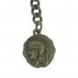 Albert Chain Pocket Watch Curb Link Chain Antique Brass Warrior Medal T Bar AC92