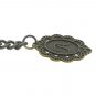 Albert Chain Pocket Watch Curb Link Chain Antique Brass Initial A Fob T Bar AC89