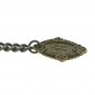 Albert Chain Pocket Watch Curb Link Chain Antique Brass Initial R Fob T Bar AC90