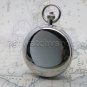 Mechanical Pocket Watch Men 50 mm Silver Polish Brass Skeleton with Chain Box 36