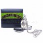 Flying Scotsman Mechanical Steel Pocket Watch Silver Skeleton with Chain Box C2