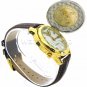 JF KENNEDY 1 Dollar Coin Watch US President Watch Authentic Coin with Date PW1