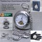 Mechanical Silver Pocket Watch Tourbillon Design Small Second Fob Chain Box P113