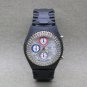 Linda Dano Multifunction Watch Japan VD57 SII Chrono Movement Date Stones Bezel