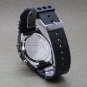 Linda Dano Multifunction Watch Japan VD57 SII Chrono Movement Date Stones Bezel