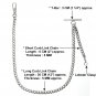 Albert Chain Pocket Watch Curb Link Chain Silver Color Plating Fob T Bar AC34