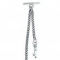 Albert Chain Pocket Watch Curb Link Chain Silver Plating Fob T Bar AC54