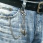 Albert Chain Pocket Watch Chain Silver Color 2 Ways Vest & Jean Fob T Bar ACT116