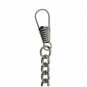 Albert Chain Pocket Watch Curb Link Chain Silver Color Plating Fob T Bar AC45