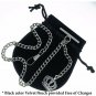 Albert Chain Pocket Watch Curb Link Chain Silver Plating Crown Fob T Bar AC04