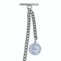Albert Chain Pocket Watch Curb Link Chain Antique Silver Plating Fob T Bar AC101