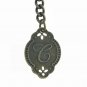 Albert Chain Pocket Watch Curb Link Chain Antique Brass Letter C Fob T Bar AC87