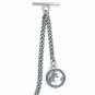 Albert Chain Pocket Watch Curb Link Chain Silver Plating Horse Fob T Bar AC56
