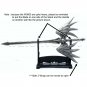 9" Letter Opener PEWTER Moving Wings Fantasy Myth Sword include Stand and Box 01