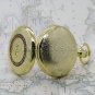 Christian Religious CROSS Gold Antique Quartz Pocket Watch on chain Gift Box C34