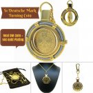 German Coin Pendant 1 Deutsche Mark Eagle Vintage 28" Necklace + Swivel Clip German Coin Pendant 1 Deutsche Mark Eagle Vintage 28" Necklace + Swivel Clip