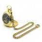 Mechanical Tourbillon Pocket Watch Gold Men Brass Sun Moon on Chain and Box P114