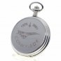 CONCORDE Memorial Silver Pocket Watch Men Gift Large Brass Case + Fob Chain C63