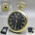 Heritage Time Mechanical Pocket Watch Gold Solid Brass Men 50 MM on Chain Box 22 Heritage Time Mechanical Pocket Watch Gold Solid Brass Men 50 MM on Chain Box 22