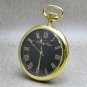 Heritage Time Mechanical Pocket Watch Gold Solid Brass Men 50 MM on Chain Box 22