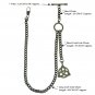 Albert Chain Pocket Watch Chain Brass Color 2 Ways Vests & Jeans Fob T Bar ACT08