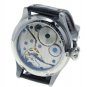 44mm STEEL Men Watch 6497 SEA-GULL ST3600 Swan-Neck Movement Sapphire Glass W449