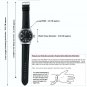 44mm STEEL Men Watch 6497 SEA-GULL ST3600 Swan-Neck Movement Sapphire Glass W449