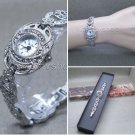 Silver Marcasite Watch Women Japan Quartz Brass Bracelet Stainless Steel back 11 Silver Marcasite Watch Women Japan Quartz Brass Bracelet Stainless Steel back 11