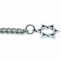 Albert Chain Pocket Watch Curb Link Chain Silver color STAR Fob T Bar AC105
