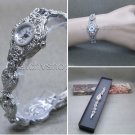 Silver Marcasite Watch Women Japan Quartz Brass Bracelet Stainless Steel back 10 Silver Marcasite Watch Women Japan Quartz Brass Bracelet Stainless Steel back 10