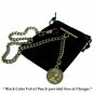 Albert Chain Pocket Watch Curb Link Chain Antique Brass color Coin Fob T Bar 106