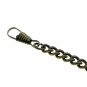 Albert Chain Pocket Watch Curb Link Chain Antique Brass color Coin Fob T Bar 106