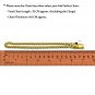 Retro Gold Link Pocket Watch Fob BRASS Chain 14" Belt Clip Mens Accessory FC39