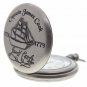 CAPTAIN JAMES COOK Memorial Silver Pocket Watch Men Gift Set Chain Pouch Box C62