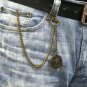 Albert Chain Pocket Watch Chain Brass Color 2 Ways Vests & Jeans Fob T Bar ACT95