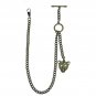 Albert Chain Pocket Watch Chain Brass Color 2 Ways Vests & Jeans Fob T Bar ACT25