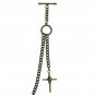Albert Chain Pocket Watch Chain Brass Color 2 Ways Vests & Jeans Fob T Bar ACT82