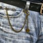 Albert Chain Pocket Watch Chain Brass Color 2 Ways Vests & Jeans Fob T Bar AT106