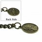 Albert Chain Pocket Watch Chain Brass Color 2 Ways Vests & Jeans Fob T Bar AT106