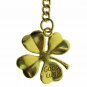 Albert Chain Gold Color Pocket Watch Curb Link Chain Four-Leaf Fob T Bar AC131