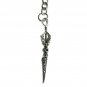 Albert Chain Pocket Watch Silver Color Curb Link Chain Spear Style Fob T Bar 124