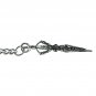 Albert Chain Pocket Watch Silver Color Curb Link Chain Spear Style Fob T Bar 124