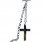 Albert Chain Stainless Steel Pocket Watch Curb Link Chain Cross Fob T-Bar ACS07