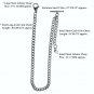 Albert Chain Stainless Steel Pocket Watch Curb Link Chain Lobster Clasp T-Bar 01