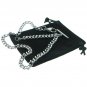 Albert Chain Stainless Steel Pocket Watch Curb Link Chain Lobster Clasp T-Bar 01